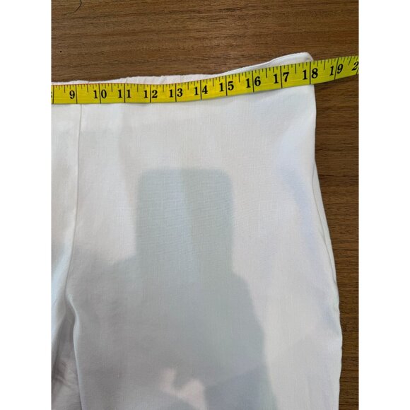 Women's J.Jill Linen Button Hem Ankle Pants, size large - Picture 11 of 13